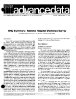 1982 Summary National Hospital Discharge Survey