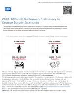 20232024 US Flu Season  Preliminary InSeason Burden Estimates