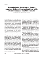 Anthelmintic Baiting of Foxes against Urban Contamination with Echinococcus multilocularis