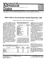 Office Visits to Cardiovascular Disease Specialists 1985