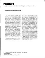 A Recommended Standard for Occupational Exposure to Dibromochloropropane