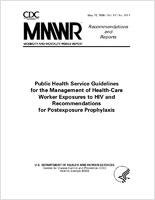 Morbidity and Mortality Weekly Report MMWR Recommendations and Reports  Vol 47  No RR7 May 15 1998