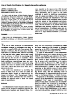 Use of death certificates for mesothelioma surveillance