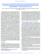 Characteristics of Patients for Whom Benznidazole Was Released Through the CDCSponsored Investigational New Drug Program for Treatment of Chagas Disease  United States 20112018