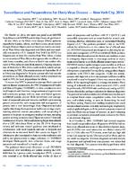 Surveillance and Preparedness for Ebola Virus Disease  New York City 2014
