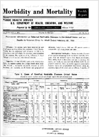 Morbidity and Mortality Weekly Report Vol 10 No 8 for Release March 3 1961