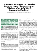 Increased Incidence of Invasive Pneumococcal Disease among Children after COVID19 Pandemic England