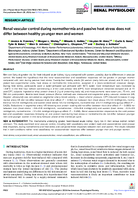 Renal Vascular Control During Normothermia and Passive Heat Stress in Healthy Younger Men and Women