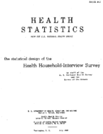 The statistical design of the Health HouseholdInterview Survey