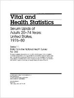 Serum Lipid Levels of Adults 2074 Years of Age United States 197680