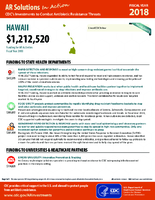 CDCs Investments to Combat Antibiotic Resistance Threats Hawaii Fiscal Year 2018