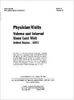 Physician visits volume and interval since last visit United States 1971