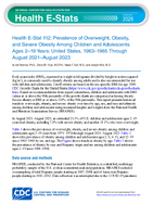 Prevalence of Overweight Obesity and Severe Obesity Among Children and Adolescents Ages 219 Years United States 19631965 Through August 2021August 2023