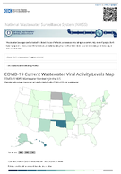 COVID19 Current Wastewater Viral Activity Levels Map  COVID19 NWSS Wastewater Monitoring in the US