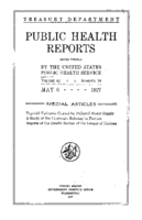Public Health Reports  v 42 no 18  cover