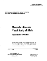 Monocularbinocular visual acuity of adults United States 19601962