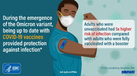 During the Emergence of the Omicron Variants Being up to Date with COVID19 Vaccines Provided Protection Against Infection