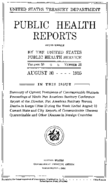 Public Health Reports  v 50 no 35  cover