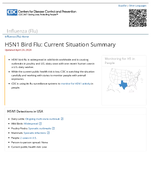 H5N1 bird flu  current situation summary