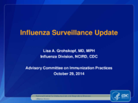 Influenza surveillance update