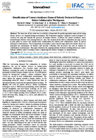 Identification of Contact Avoidance Zones of Robotic Devices in HumanRobot Collaborative Workspaces