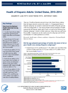 Health of Hispanic Adults United States 20102014