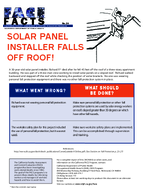 FACE Facts Solar Panel Installer Falls off Roof