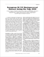 Serogroup W135 Meningococcal Disease during the Hajj 2000