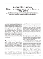 Methicillinresistant Staphylococcus aureus in Europe 19992002
