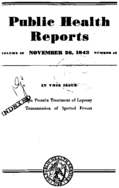 Public Health Reports  v 58 no 48  cover