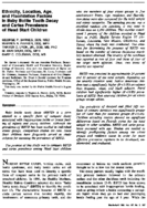 Ethnicity location age and fluoridation factors in baby bottle tooth decay and caries prevalence of Head Start children
