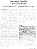 Longacting penicillin in gonorrhea control