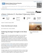NIOSH eNews Volume 21 Number 9 January 2024