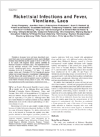 Rickettsial Infections and Fever Vientiane Laos