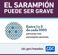 El Sarampin puede ser grave Muerte
