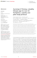 Surviving  Thriving a Healthy Lifestyle App for New US Firefighters Usability and Pilot Study Protocol