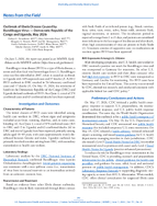 Notes from the Field Outbreak of Ebola Disease Caused by Bundibugyo Virus  Democratic Republic of the Congo and Uganda May 2026
