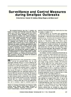 Surveillance and Control Measures during Smallpox Outbreaks