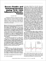 Excess Deaths and Immunoprotection during 19181920 Influenza Pandemic Taiwan