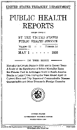 Public Health Reports  v 50 no 9  cover