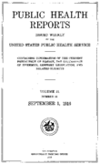 Public Health Reports  v 31 no 35  cover