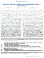 Assessment of Varicella Surveillance and Outbreak Control Practices  United States 2012