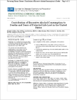 Contribution of Excessive Alcohol Consumption to Deaths and Years of Potential Life Lost in the United States