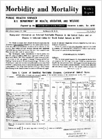 Morbidity and Mortality Weekly Report For release January 17 1958 Vol 7 No 2
