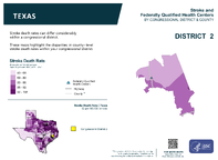 TX Congressional District 02 Stroke and Federally Qualified Health Centers Map 118th Congress