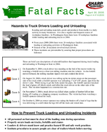 Fatal Facts Hazards to Truck Drivers Loading and Unloading