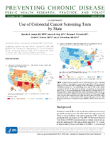 Use of Colorectal Cancer Screening Tests by State