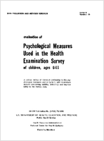 Evaluation of Psychological Measures Used in the Health Examination Survey of children ages 611