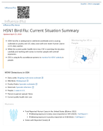 H5N1 bird flu  current situation summary