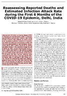 Reassessing Reported Deaths and Estimated Infection Attack Rate during the First 6 Months of the COVID19 Epidemic Delhi India